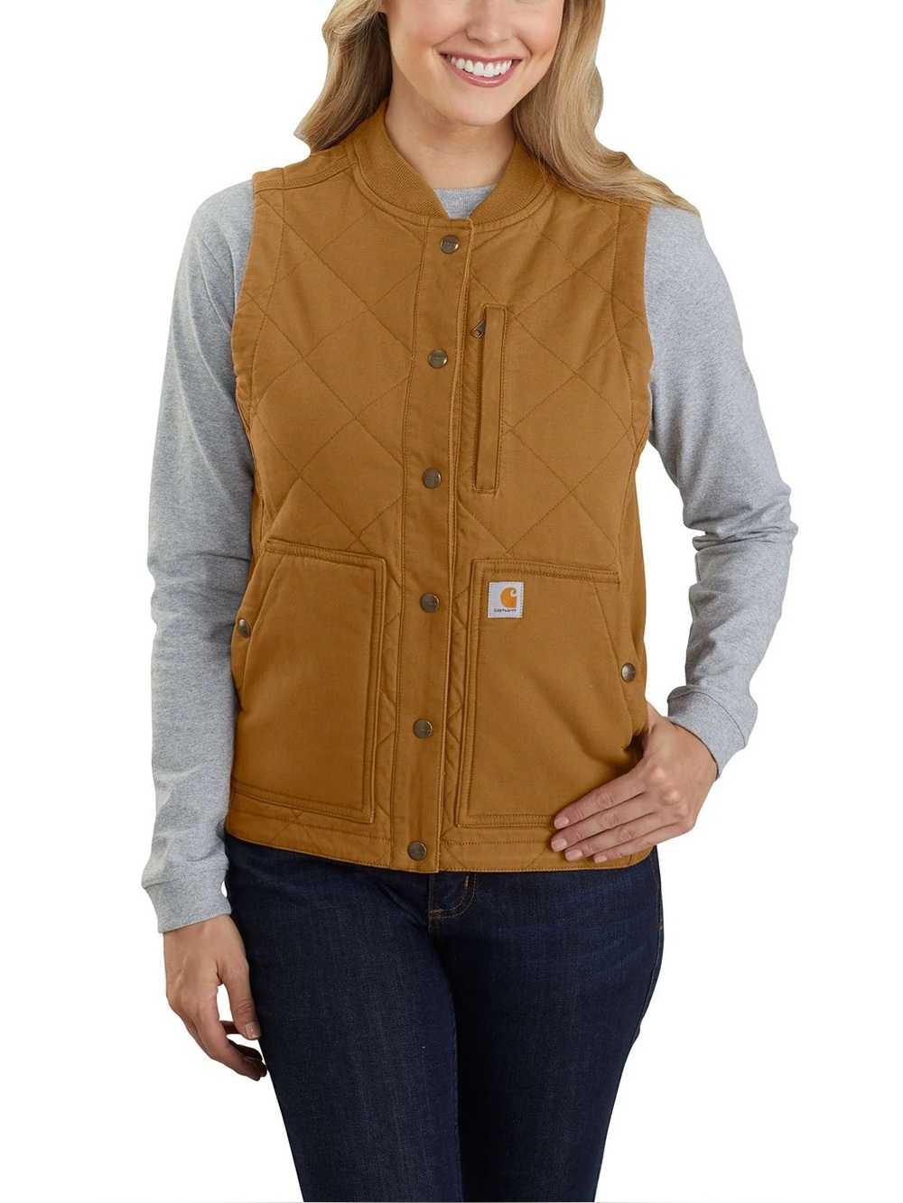 CARHARTT Rugged flex relaxed fit insulated rib collar vest✨